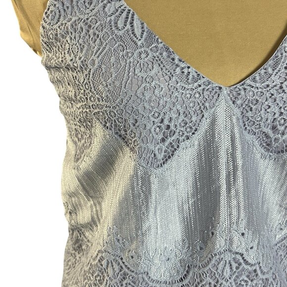 Fairycore Tank Top Lavender Lace Ethereal Shimmer Sz XS Cottagecore Whimsigoth - Picture 3 of 11